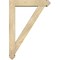 Ekena Millwork Traditional Arts and Crafts Rough Sawn Bracket w/ Offset Brace, Douglas Fir, 6"W x 28"D x 40"H BKT0604X28X40TRA03RDF - alternate 2